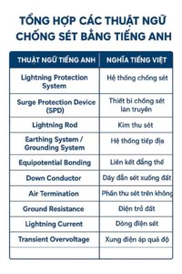 Thuật Ngữ Chống Sét Bằng Tiếng Anh