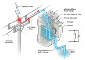 Tiêu Chuẩn Chống Sét Lan Truyền, Cơ chế hoạt động chống sét lan truyền